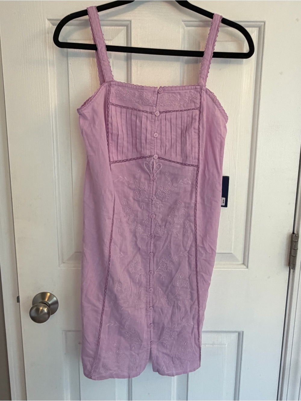 NWT Roller Rabbit Lavender Embroidered Sleeveless Mini Dress XXS